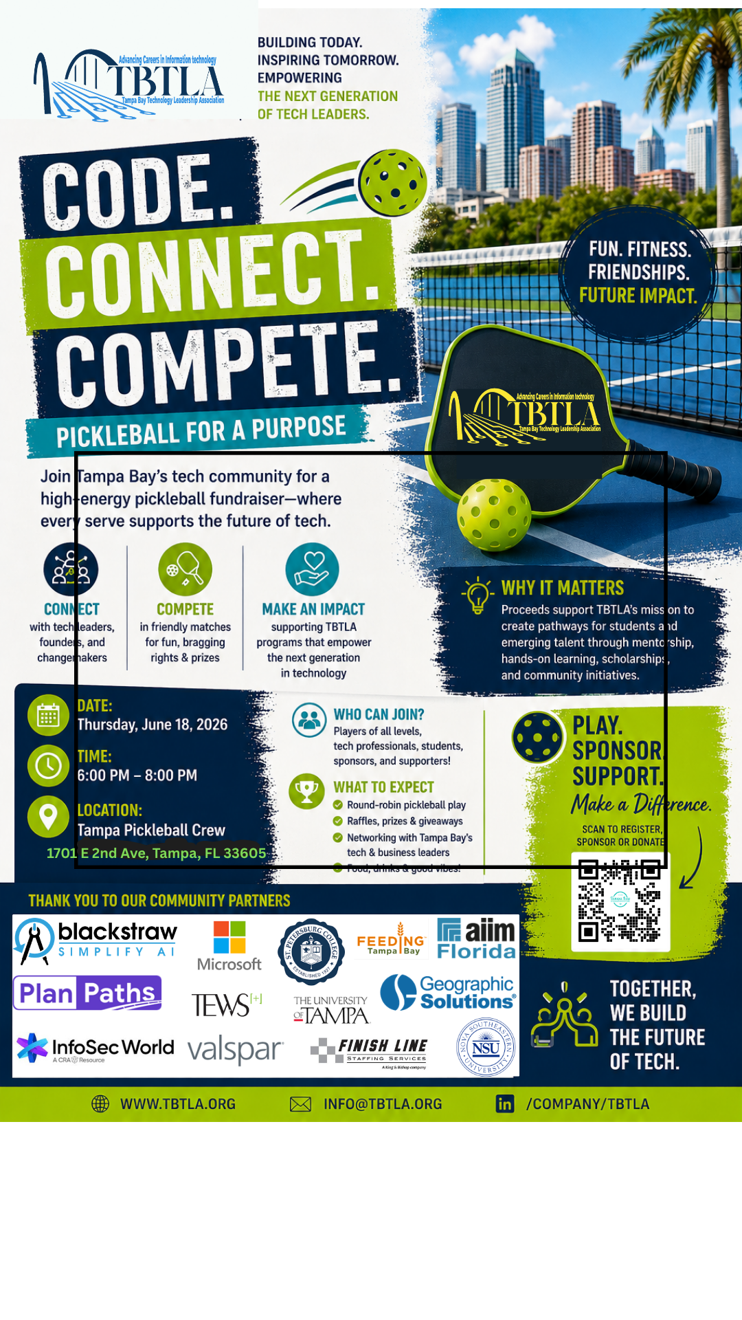 Pickleball Event Flyer