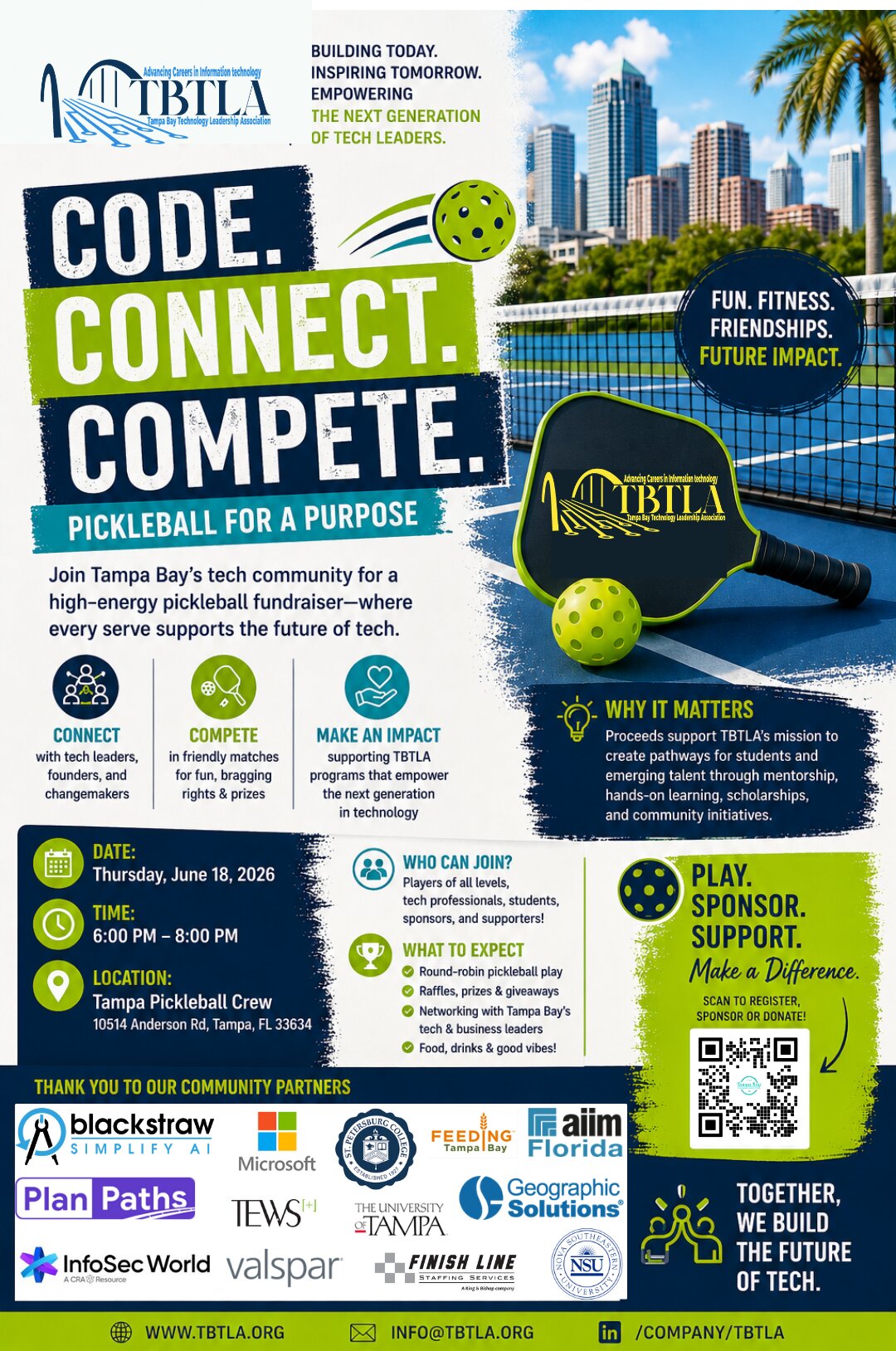 Pickleball Event Flyer