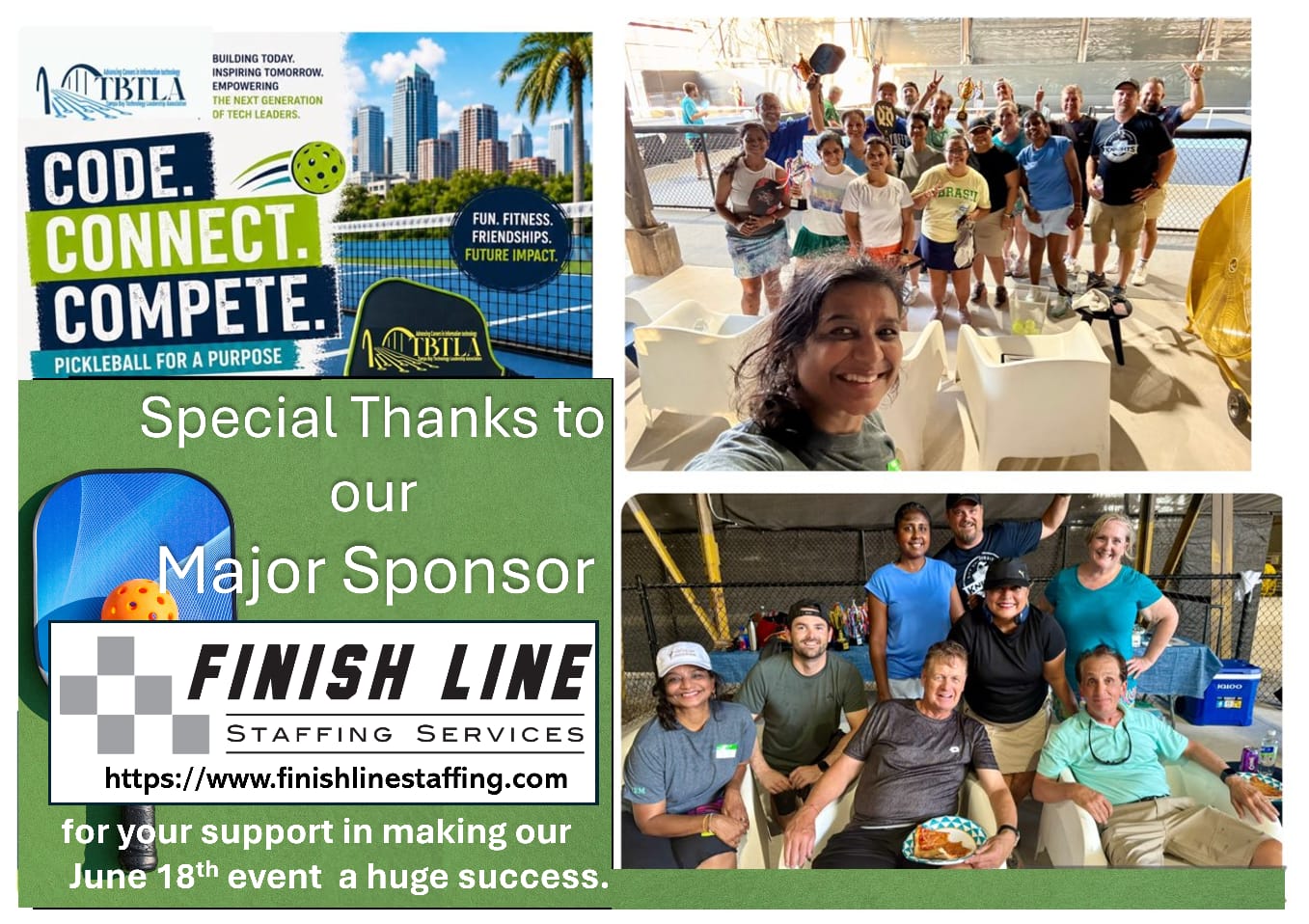 Pickleball Event Flyer